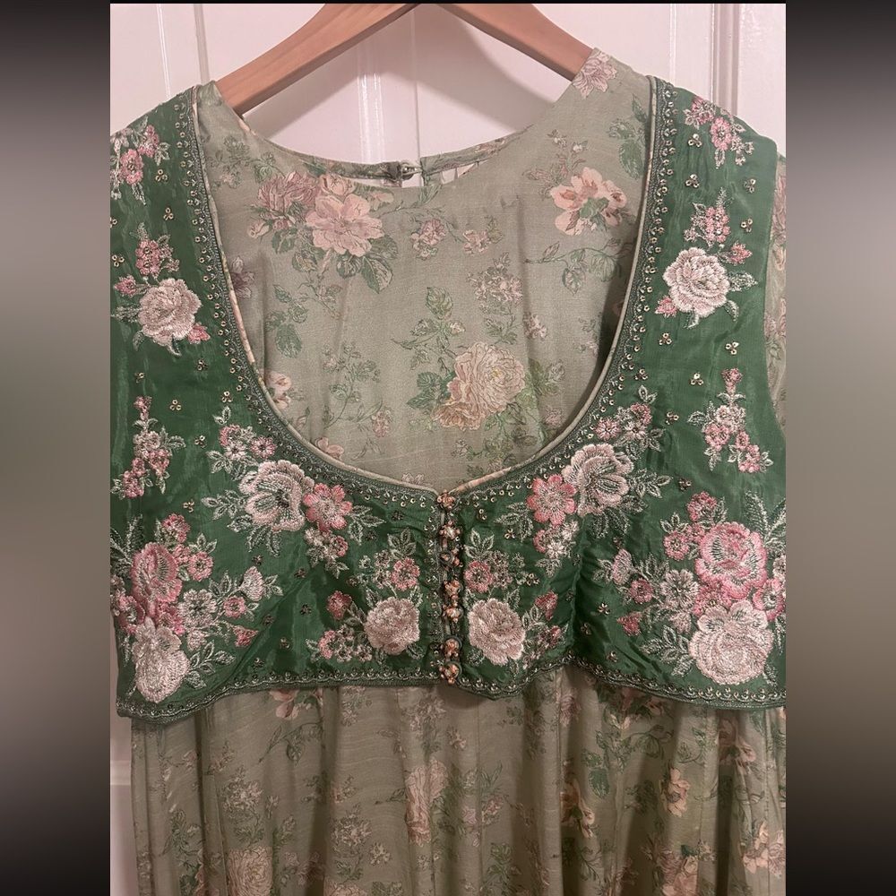 ETHNIC PAKISTANI Women’s Long Floral Maxi Dress - Picture 6 of 16
